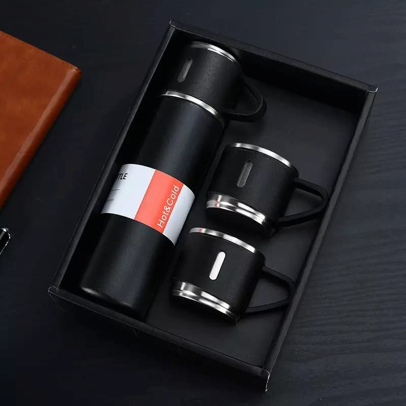 Stainless Steel Vacuum Flask Set Portable Flask 500ml (random Color)